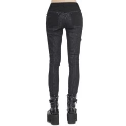 Pantalon 'Cyber Game' Noir Pour Femmes -Magasin De Mode pantalon cyber game noir pour femmes 4