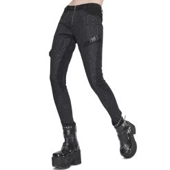 Pantalon 'Cyber Game' Noir Pour Femmes -Magasin De Mode pantalon cyber game noir pour femmes 7