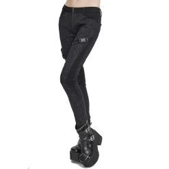 Pantalon 'Cyber Game' Noir Pour Femmes -Magasin De Mode pantalon cyber game noir pour femmes 8