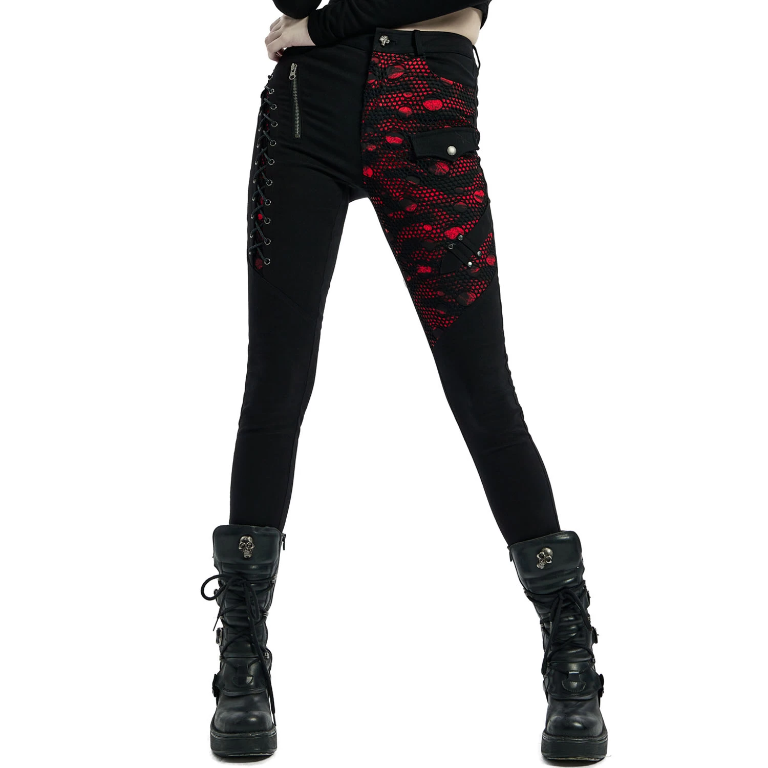 Pantalon 'Dark Blood' Noir Et Rouge 10 Pantalon 'Dark Blood' Noir Et Rouge â Image 8