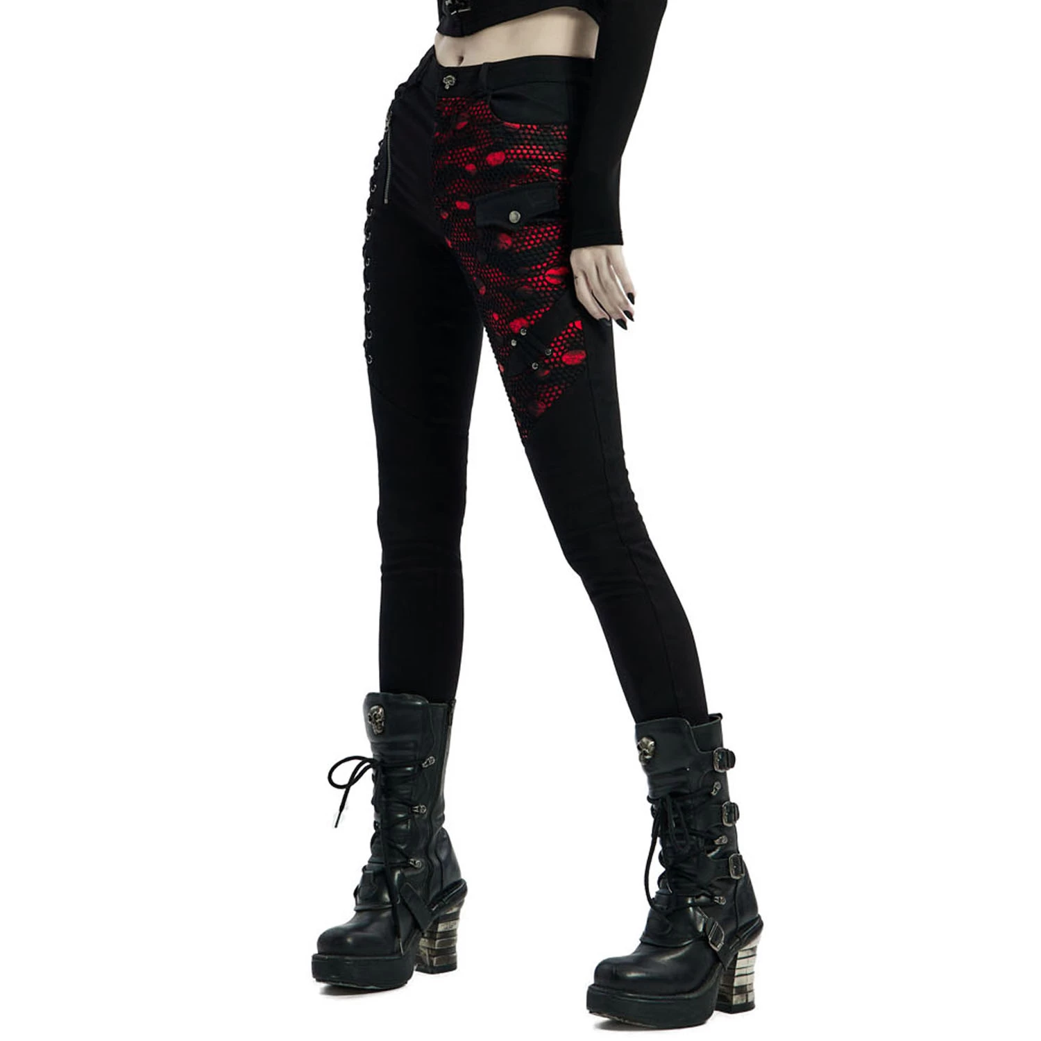Pantalon 'Dark Blood' Noir Et Rouge 12 Pantalon 'Dark Blood' Noir Et Rouge â Image 10