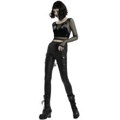 Pantalon 'Dark Doll' Noir -Magasin De Mode pantalon dark doll noir 2