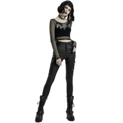 Pantalon 'Dark Doll' Noir -Magasin De Mode pantalon dark doll noir 3