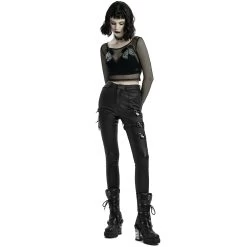 Pantalon 'Dark Doll' Noir -Magasin De Mode pantalon dark doll noir 4