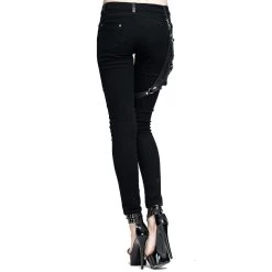Pantalon 'Dark Punk' Noir -Magasin De Mode pantalon dark punk noir 3