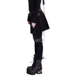 Pantalon-Demi-Jupe 'Catacomb' Noir -Magasin De Mode pantalon demi jupe catacomb noir 10