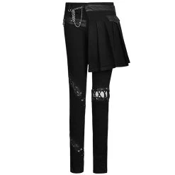 Pantalon-Demi-Jupe 'Catacomb' Noir -Magasin De Mode pantalon demi jupe catacomb noir 11
