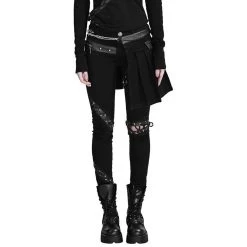 Pantalon-Demi-Jupe 'Catacomb' Noir