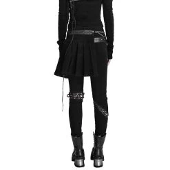 Pantalon-Demi-Jupe 'Catacomb' Noir -Magasin De Mode pantalon demi jupe catacomb noir 9