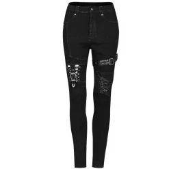 Pantalon Déstructuré 'Gehenna' En Jean Noir -Magasin De Mode pantalon destructure gehenna en jean noir 11
