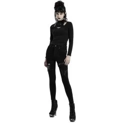 Pantalon Déstructuré 'Gehenna' En Jean Noir -Magasin De Mode pantalon destructure gehenna en jean noir 6