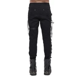 Pantalon 'Distressed' Noir 27 Pantalon 'Distressed' Noir -Magasin De Mode pantalon distressed noir 5