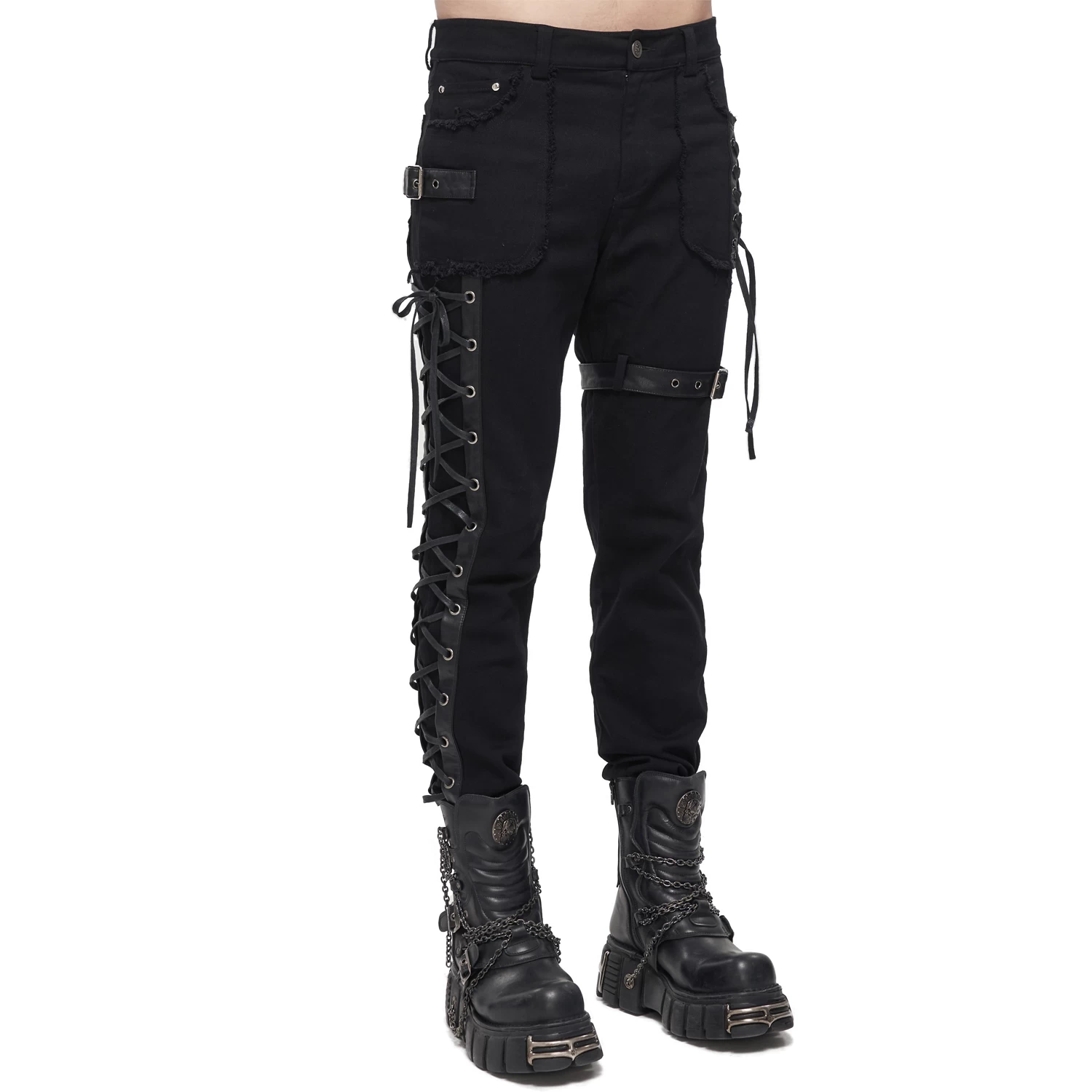 Pantalon 'Distressed' Noir 9 Pantalon 'Distressed' Noir – Image 7