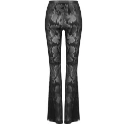 Pantalon Evasé 'Serpentine' Noir -Magasin De Mode pantalon evase serpentine noir 10