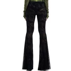 Pantalon Evasé 'Serpentine' Noir -Magasin De Mode pantalon evase serpentine noir 6