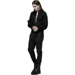 Pantalon 'Goth Blood' En Jacquard Noir 17 Pantalon 'Goth Blood' En Jacquard Noir -Magasin De Mode pantalon goth blood en jacquard noir 2