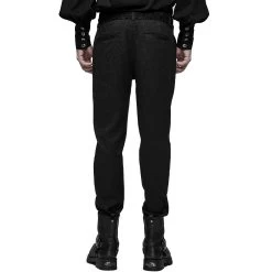 Pantalon 'Goth Blood' En Jacquard Noir 19 Pantalon 'Goth Blood' En Jacquard Noir -Magasin De Mode pantalon goth blood en jacquard noir 4