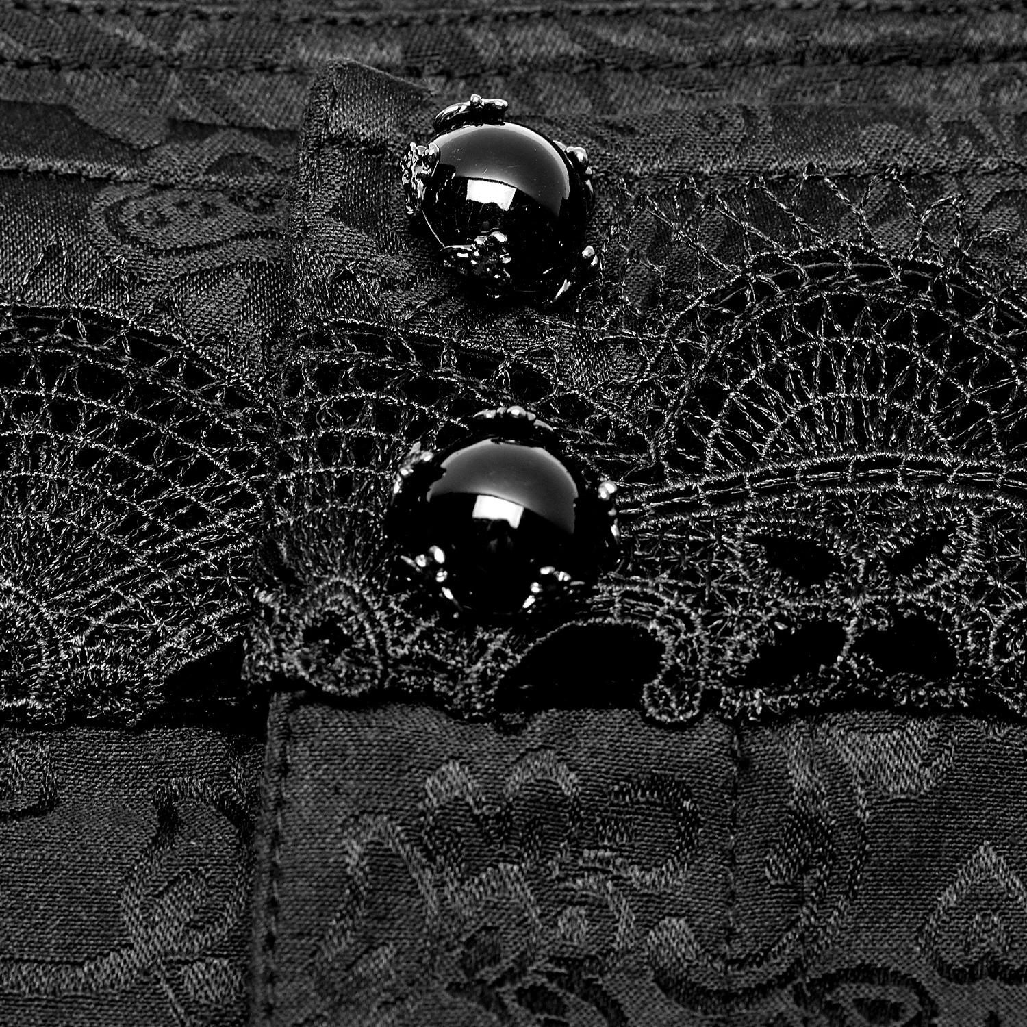 Pantalon 'Goth Blood' En Jacquard Noir 12 Pantalon 'Goth Blood' En Jacquard Noir â Image 10