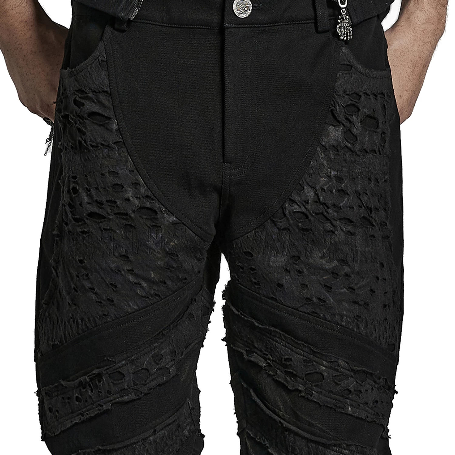 Pantalon 'Goth Distressed' Noir 14 Pantalon 'Goth Distressed' Noir – Image 12