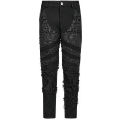 Pantalon 'Goth Distressed' Noir 33 Pantalon 'Goth Distressed' Noir -Magasin De Mode pantalon goth distressed noir 12