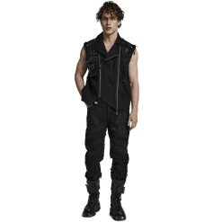 Pantalon 'Goth Distressed' Noir 25 Pantalon 'Goth Distressed' Noir -Magasin De Mode pantalon goth distressed noir 4