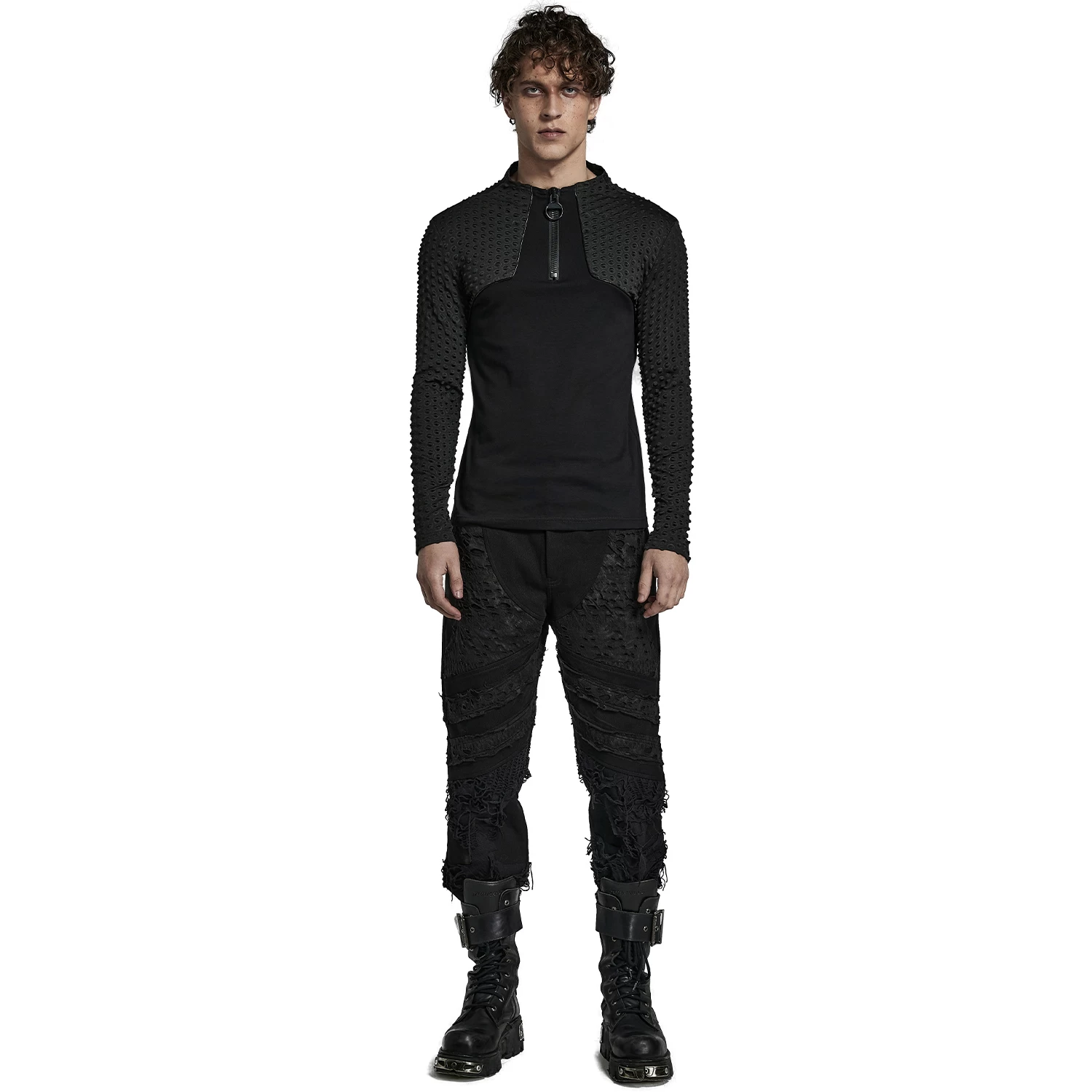 Pantalon 'Goth Distressed' Noir 8 Pantalon 'Goth Distressed' Noir – Image 6