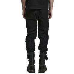 Pantalon 'Goth Distressed' Noir 30 Pantalon 'Goth Distressed' Noir -Magasin De Mode pantalon goth distressed noir 9