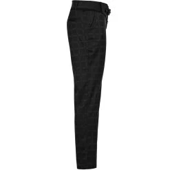 Pantalon 'Goth Plaid' Noir -Magasin De Mode pantalon goth plaid noir 12