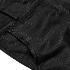Pantalon 'Goth Plaid' Noir -Magasin De Mode pantalon goth plaid noir 14