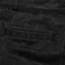 Pantalon 'Goth Plaid' Noir -Magasin De Mode pantalon goth plaid noir 15
