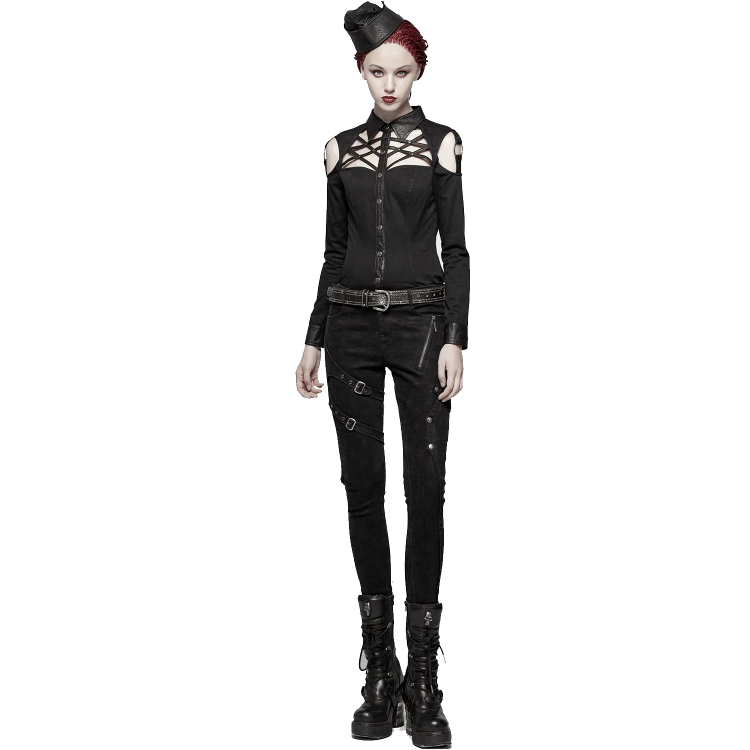 Pantalon 'Gothic Trooper' Noir 4 Pantalon 'Gothic Trooper' Noir – Image 2