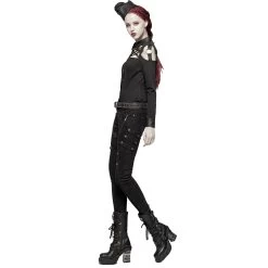 Pantalon 'Gothic Trooper' Noir 26 Pantalon 'Gothic Trooper' Noir -Magasin De Mode pantalon gothic trooper noir 4