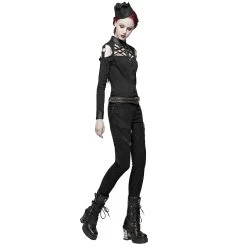 Pantalon 'Gothic Trooper' Noir 27 Pantalon 'Gothic Trooper' Noir -Magasin De Mode pantalon gothic trooper noir 5