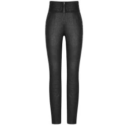 Pantalon Gothique 'Black Soiree' Noir 28 Pantalon Gothique 'Black Soiree' Noir -Magasin De Mode pantalon gothique black soiree noir 10