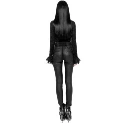 Pantalon Gothique 'Black Soiree' Noir 20 Pantalon Gothique 'Black Soiree' Noir -Magasin De Mode pantalon gothique black soiree noir 2