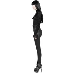 Pantalon Gothique 'Black Soiree' Noir 21 Pantalon Gothique 'Black Soiree' Noir -Magasin De Mode pantalon gothique black soiree noir 3