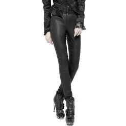 Pantalon Gothique 'Black Soiree' Noir 25 Pantalon Gothique 'Black Soiree' Noir -Magasin De Mode pantalon gothique black soiree noir 7