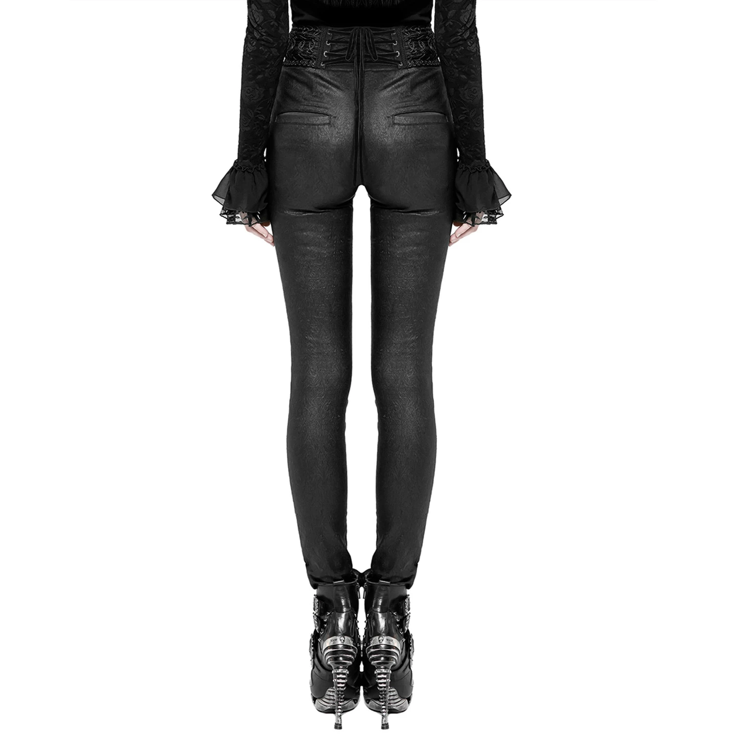 Pantalon Gothique 'Black Soiree' Noir 11 Pantalon Gothique 'Black Soiree' Noir – Image 9