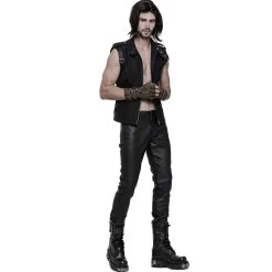 Pantalon Gothique 'Dementor' En Simili-Cuir Noir 23 Pantalon Gothique 'Dementor' En Simili-Cuir Noir -Magasin De Mode pantalon gothique dementor en simili cuir noir 3