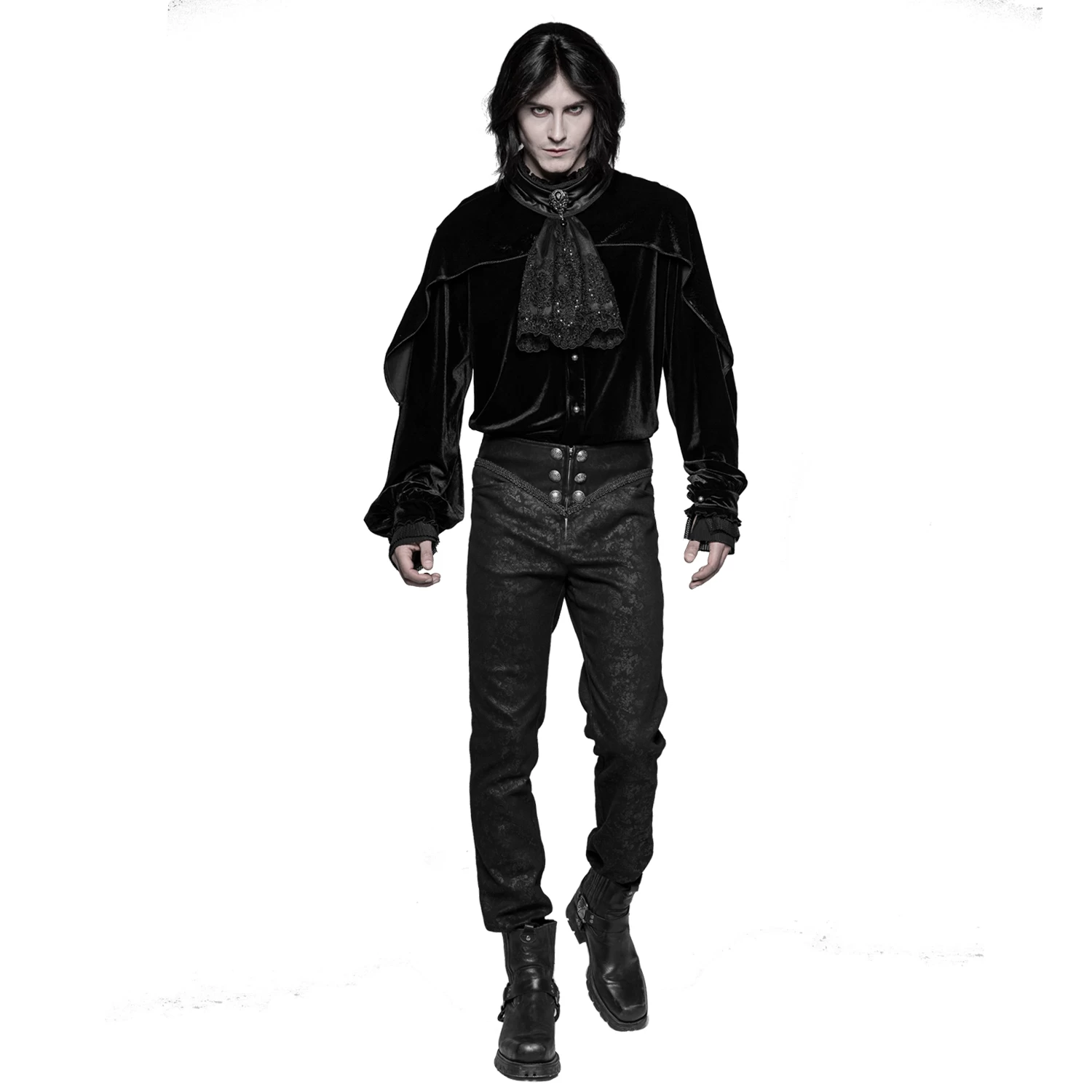 Pantalon Gothique Victorien 'Florian' Noir 4 Pantalon Gothique Victorien 'Florian' Noir – Image 2