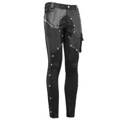 Pantalon 'Haboolm' En Jean Et Simili Cuir Noirs 30 Pantalon 'Haboolm' En Jean Et Simili Cuir Noirs -Magasin De Mode pantalon haboolm en jean et simili cuir noirs 10