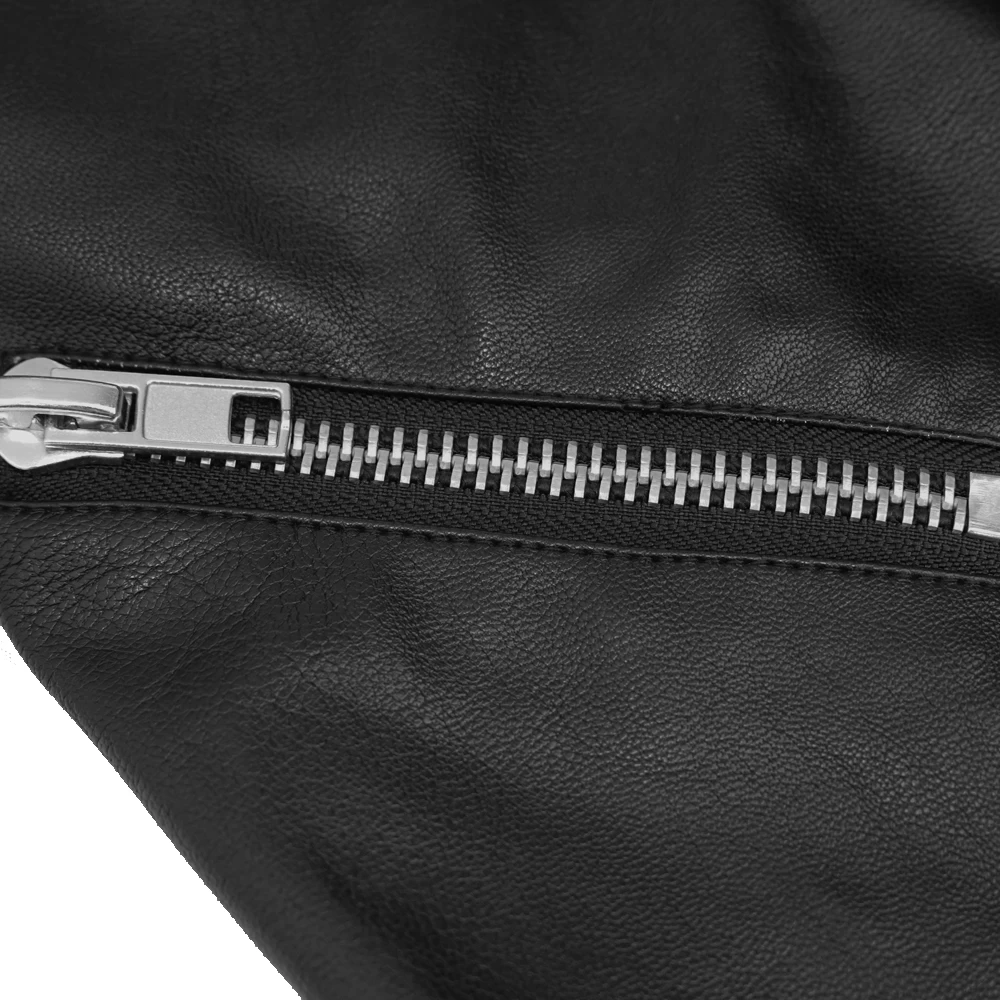 Pantalon 'Haboolm' En Jean Et Simili Cuir Noirs 17 Pantalon 'Haboolm' En Jean Et Simili Cuir Noirs â Image 15