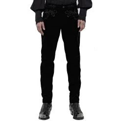 Pantalon 'Hamlet' En Velours Noir