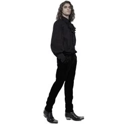 Pantalon 'Hamlet' En Velours Noir -Magasin De Mode pantalon hamlet en velours noir 4
