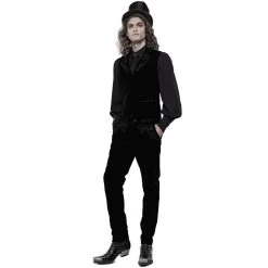 Pantalon 'Hamlet' En Velours Noir -Magasin De Mode pantalon hamlet en velours noir 5