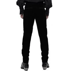 Pantalon 'Hamlet' En Velours Noir -Magasin De Mode pantalon hamlet en velours noir 7