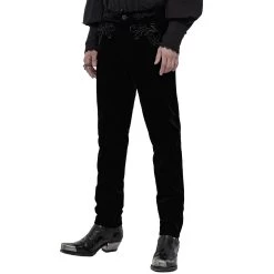 Pantalon 'Hamlet' En Velours Noir -Magasin De Mode pantalon hamlet en velours noir 8