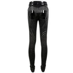 Pantalon 'Hexagone' En Simili Cuir Noir à Motifs 32 Pantalon 'Hexagone' En Simili Cuir Noir à Motifs -Magasin De Mode pantalon hexagone en simili cuir noir a motifs 12