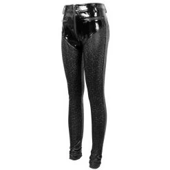 Pantalon 'Hexagone' En Simili Cuir Noir à Motifs 33 Pantalon 'Hexagone' En Simili Cuir Noir à Motifs -Magasin De Mode pantalon hexagone en simili cuir noir a motifs 13