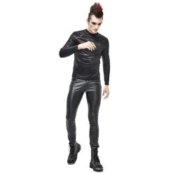 Pantalon 'Hunter' En Simili Cuir Noir -Magasin De Mode pantalon hunter en simili cuir noir 2